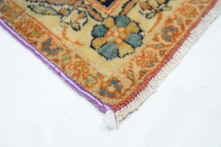 Antique Mohtasham Kashan Rug 4'7'' x 6'7''