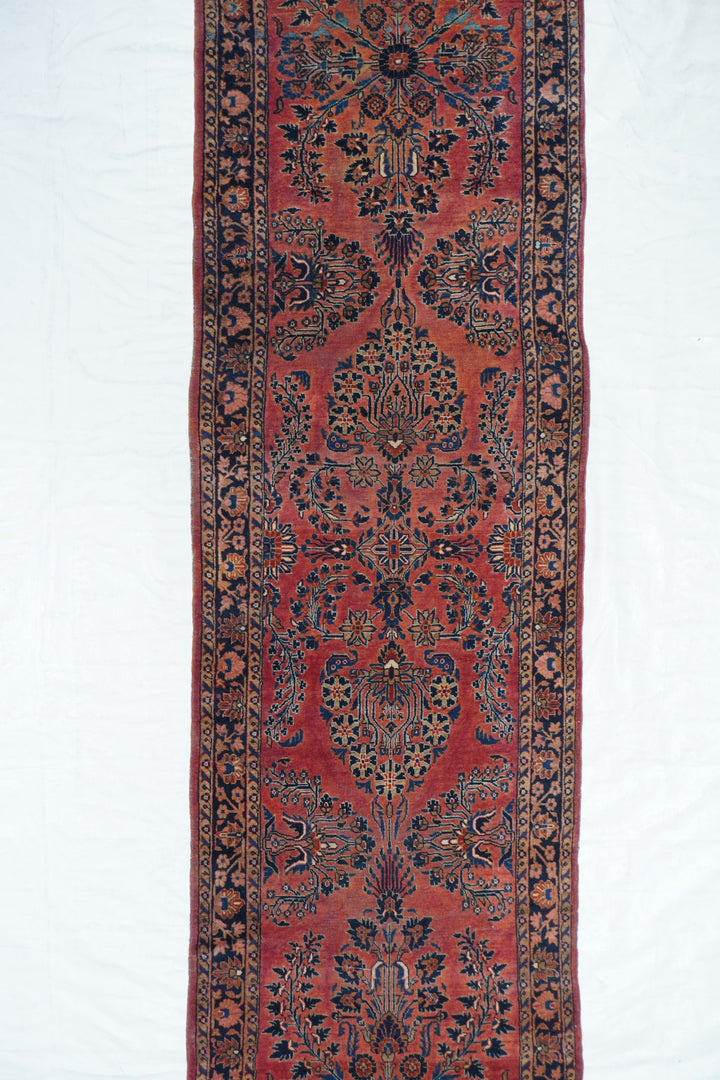 Antique Sarouk Runner 2'7'' x 13'4''