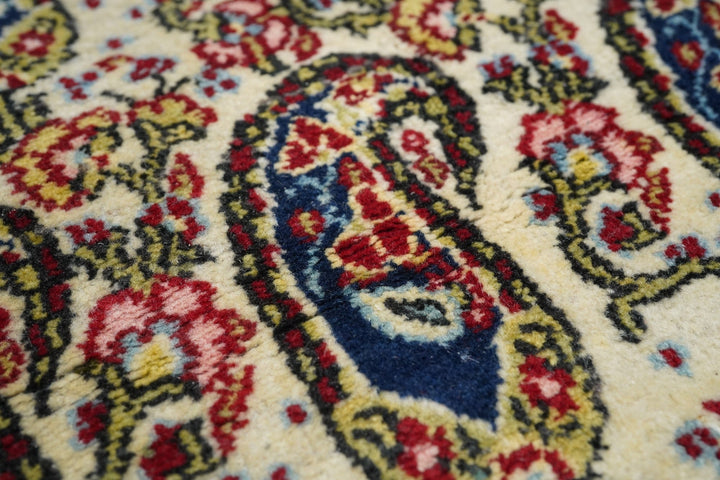 Vintage Persian Qum Rug 4'6'' x 6'7''