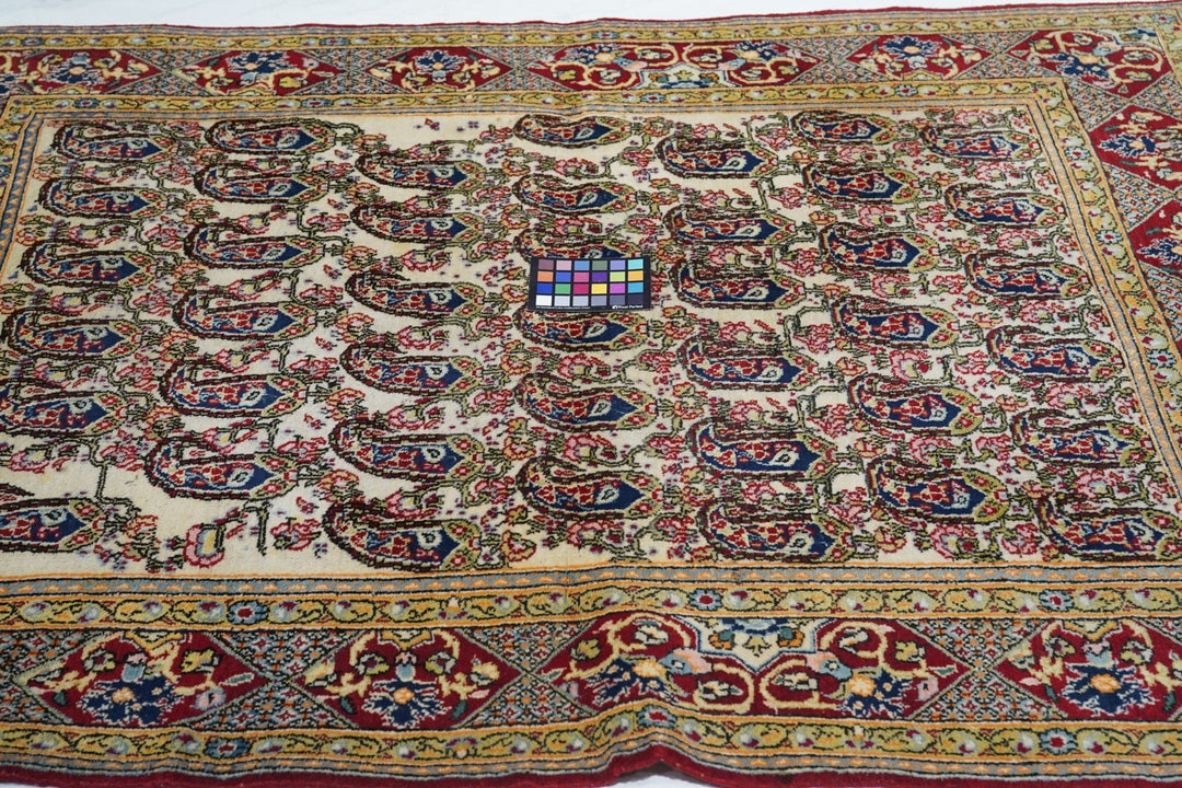 Vintage Persian Qum Rug 4'6'' x 6'7''