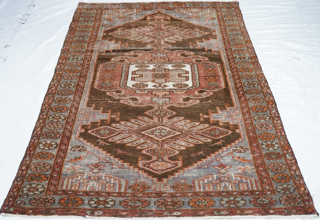 Vintage Hamadan Rug 4'1'' x 7'1''