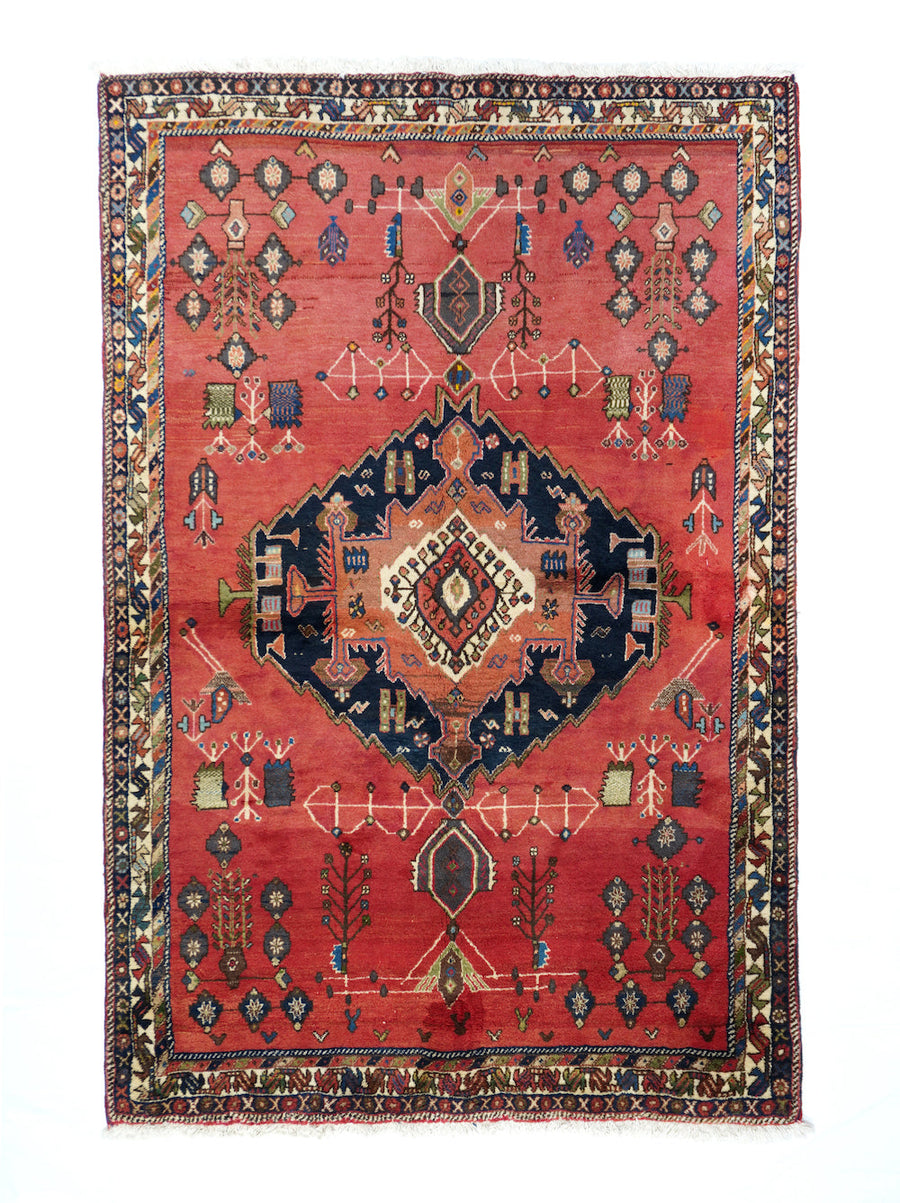 Vintage Qashqai Rug 4'10'' x 7'5''