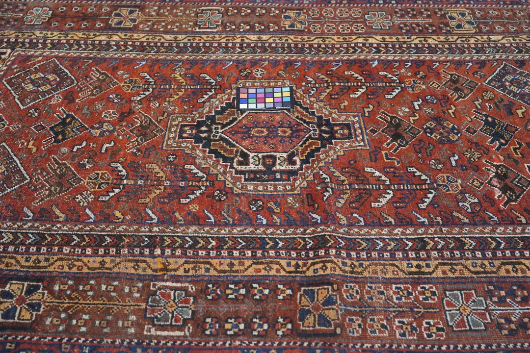 Antique Persian Qashqai Rug 4'9'' x 7'5''