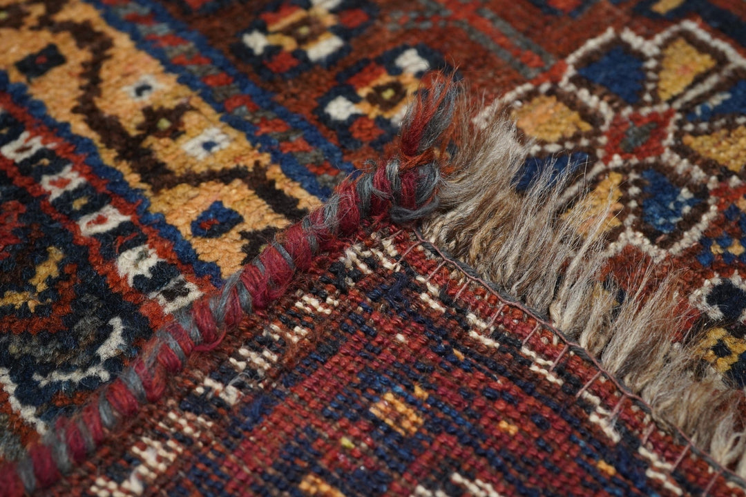 Antique Persian Qashqai Rug 4'9'' x 7'5''