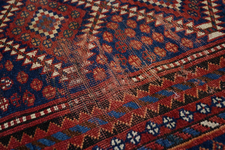 Antique Afshar Rug 5'0'' x 9'7''