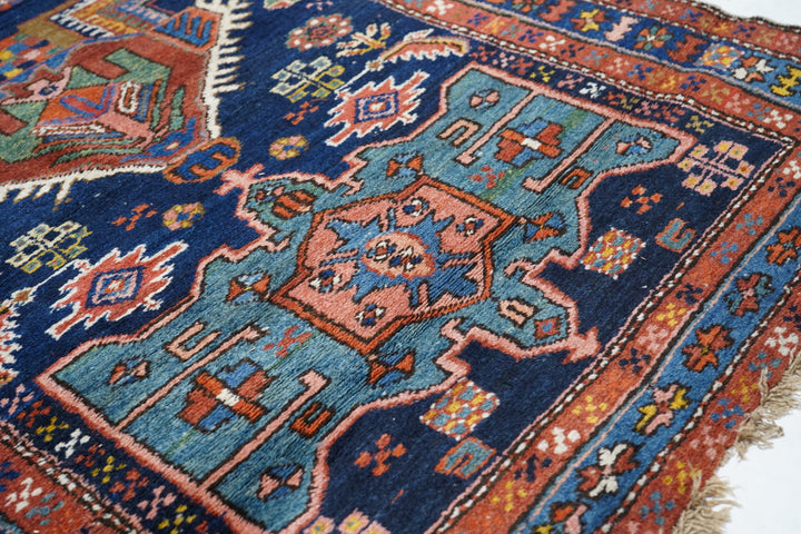 Antique Heriz Rug 3'10'' x 13'6''