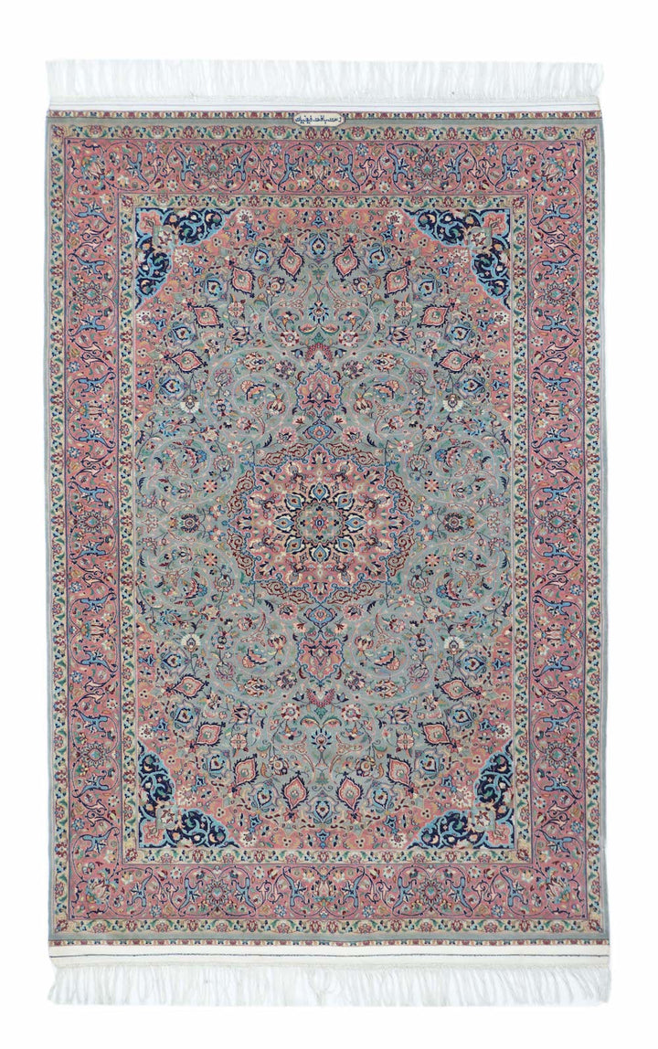 Vintage Isfahan Rug 3'4'' x 5'2''