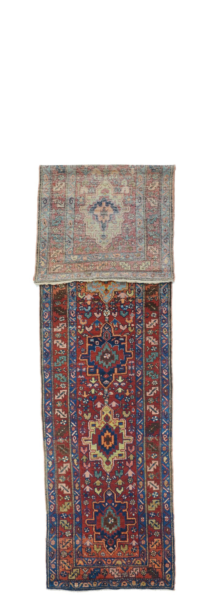 Antique Heriz Runner 3'3'' x 14'8''