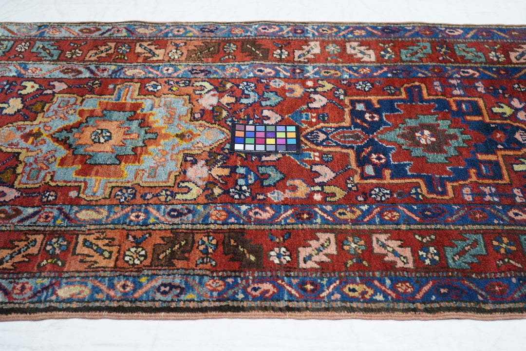 Antique Heriz Runner 3'3'' x 14'8''