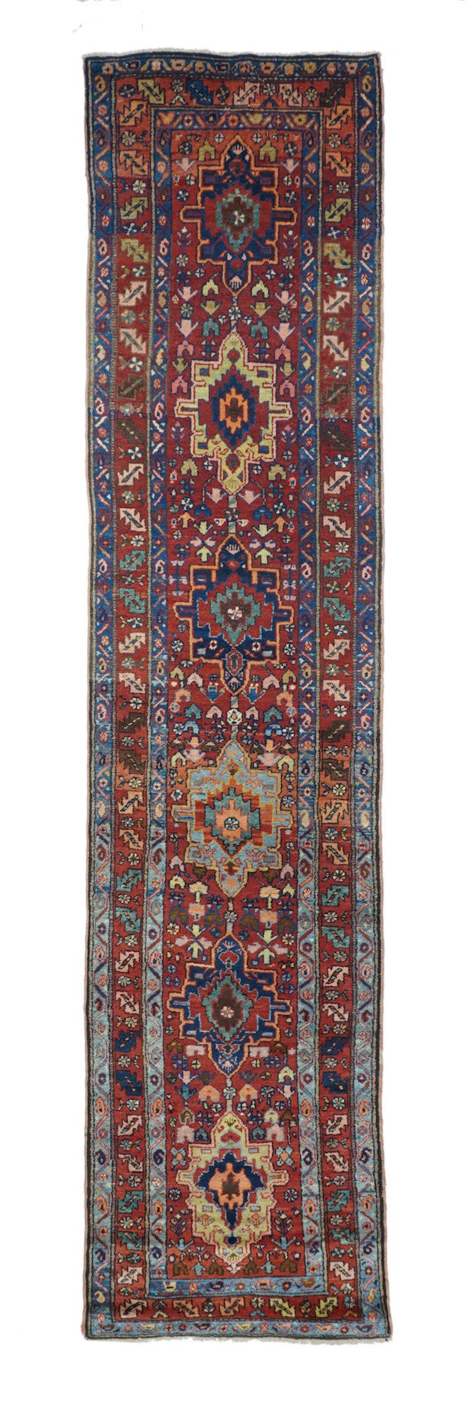 Antique Heriz Runner 3'3'' x 14'8''