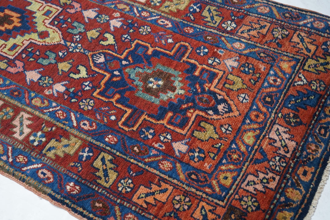 Antique Heriz Runner 3'3'' x 14'8''