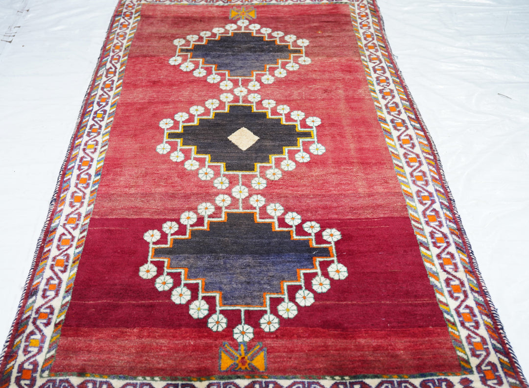 Vintage Gabbeh Rug 3'9'' x 7'6''