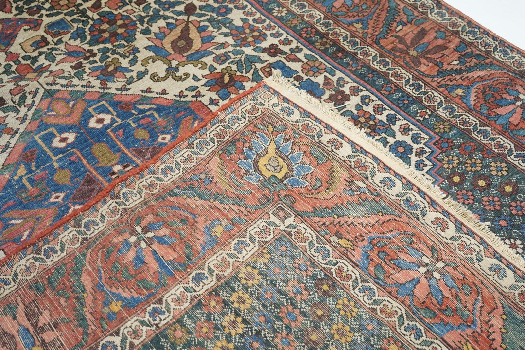 Antique Bakhtiari Rug 6'8'' x 10'3''