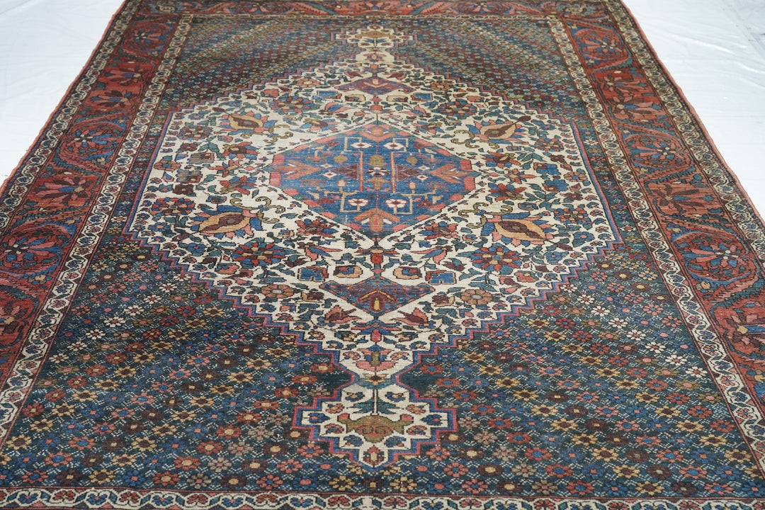 Antique Bakhtiari Rug 6'8'' x 10'3''