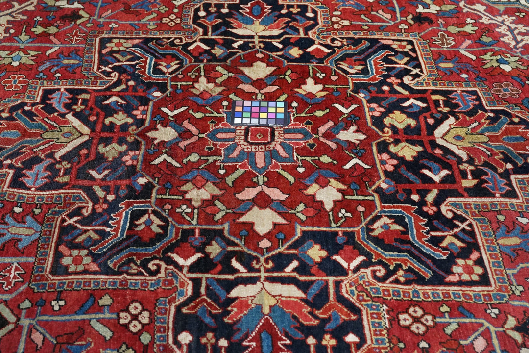 Vintage Heriz Rug 9'9'' x 11'11''