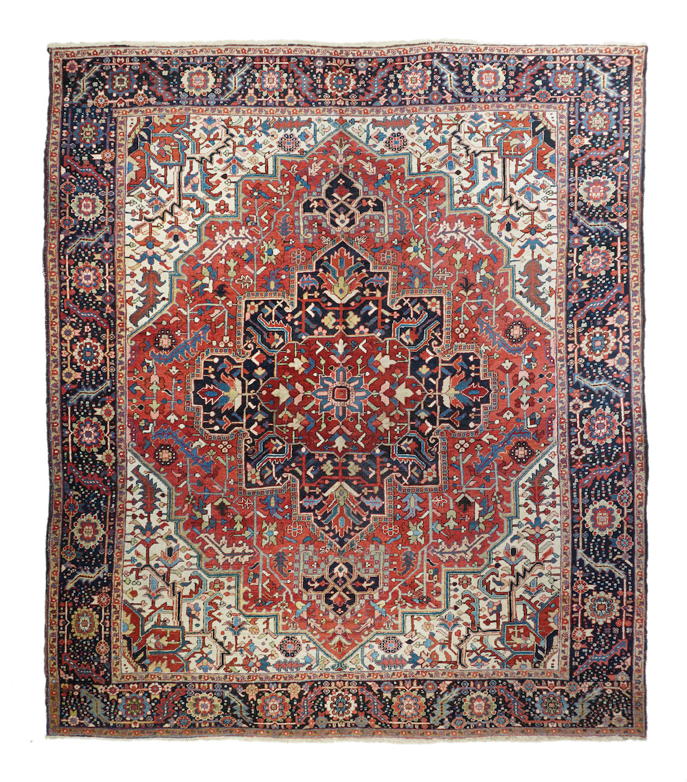 Vintage Heriz Rug 9'9'' x 11'11''