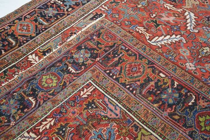 Vintage Heriz Rug 8'2'' x 11'2''