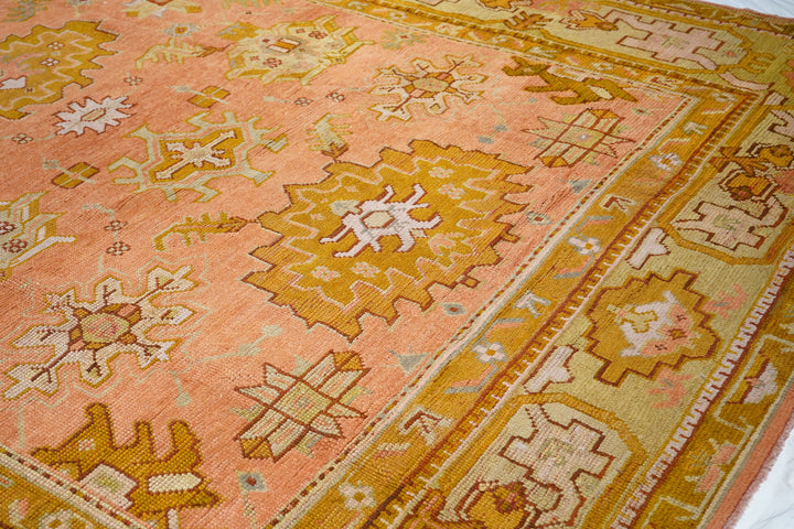 Antique Oushak Rug 10'5'' x 18'10''