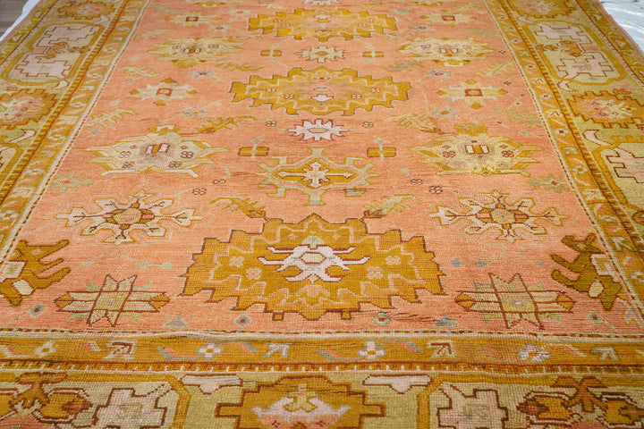 Antique Oushak Rug 10'5'' x 18'10''