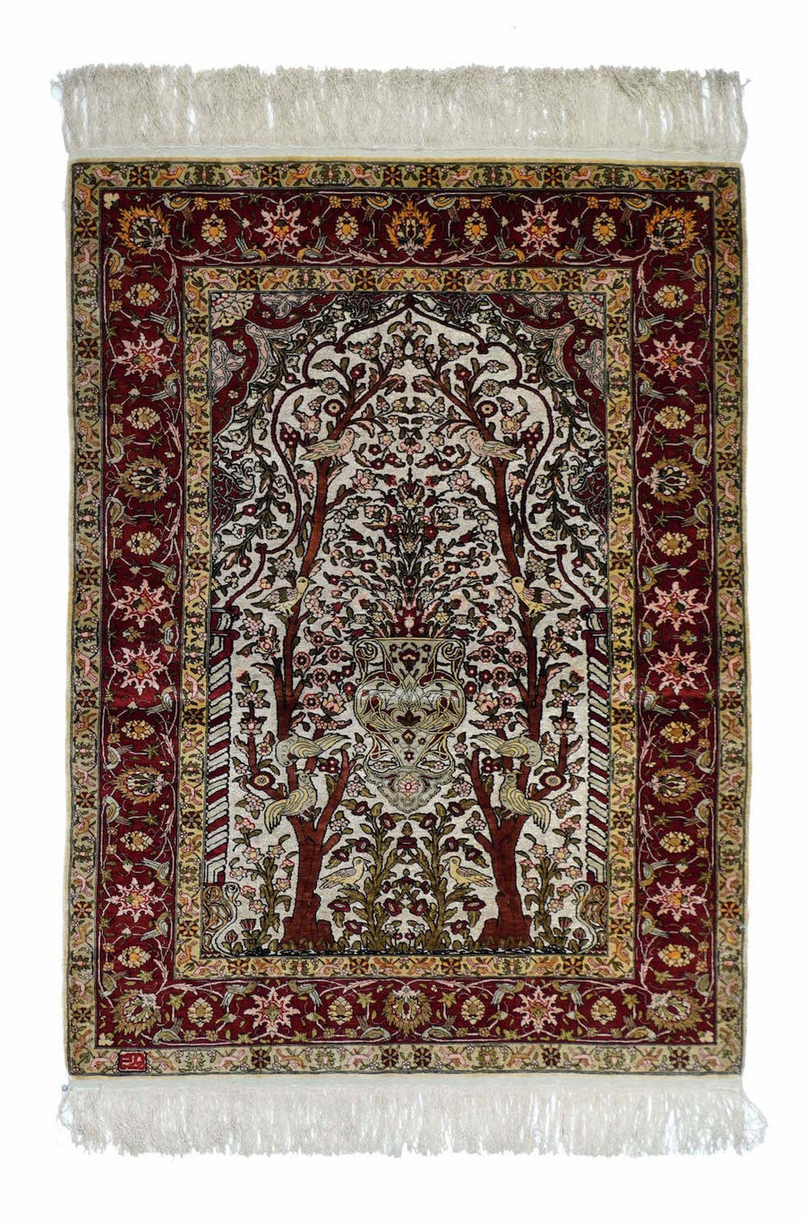 Vintage Hereke Rug 3'3'' x 4'6''