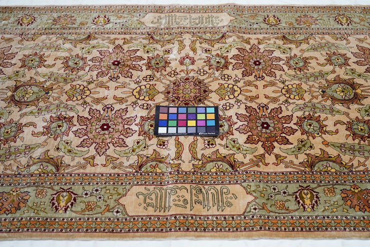 Extremely Fine Turkish Silk Hereke Rug 2'10'' x 4'7''