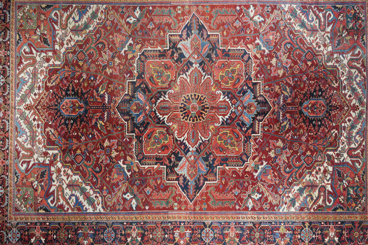 Antique Heriz Rug 9'6'' x 13'5''