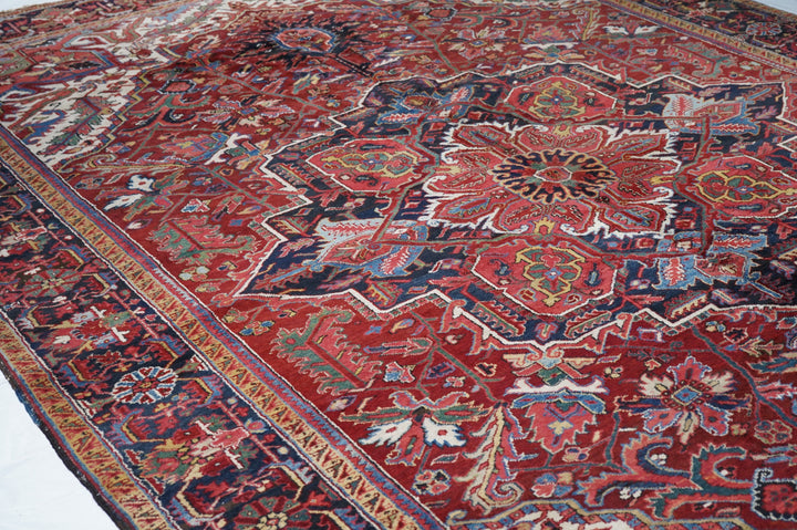 Antique Heriz Rug 9'6'' x 13'5''