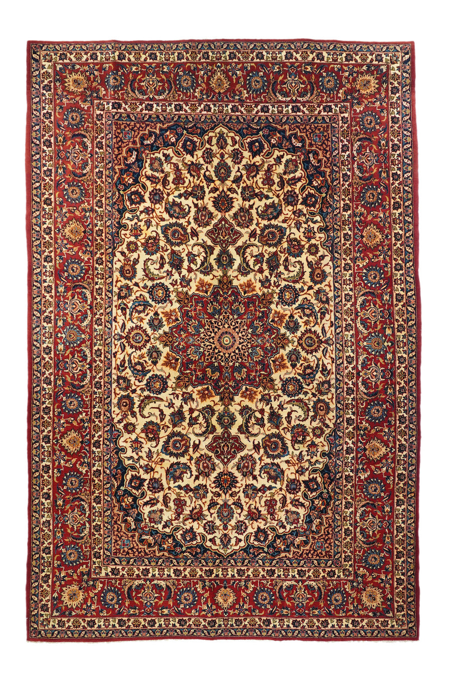 Vintage Isfahan Rug 6'10'' x 11'0''