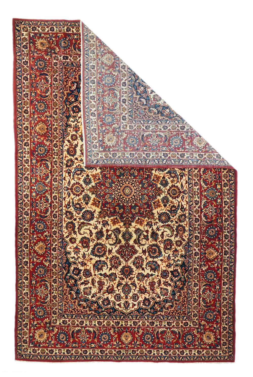 Fine Antique Persian Isfahan Rug 6'10'' x 11'0''