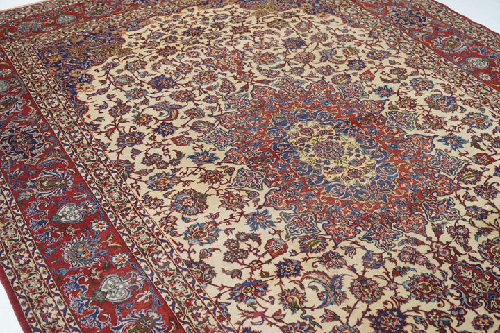 Antique Isfahan Rug 7'3'' x 10'6''