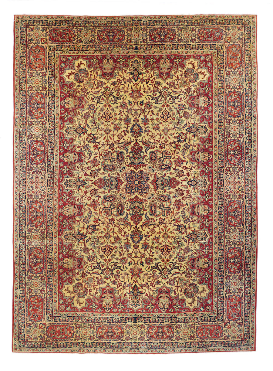 Vintage Isfahan Rug 7'7'' x 10'11''