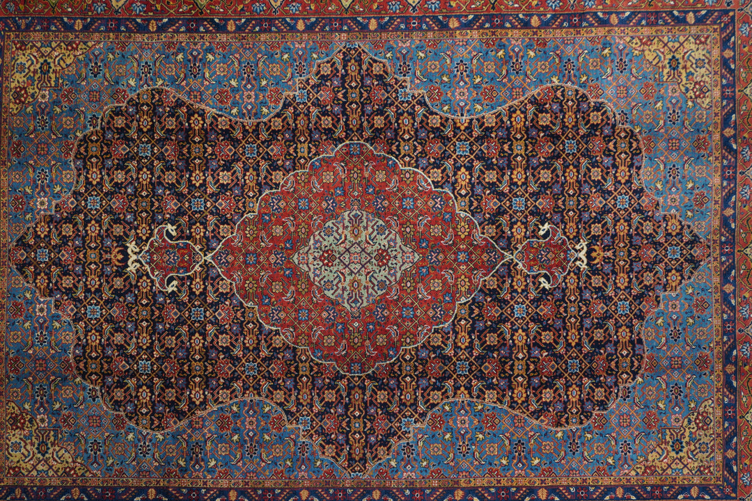 Vintage Persian Tabriz Rug 7'6'' x 10'3''