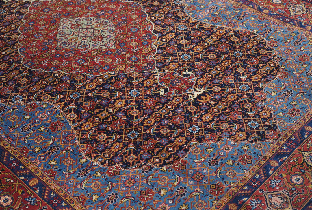 Vintage Persian Tabriz Rug 7'6'' x 10'3''