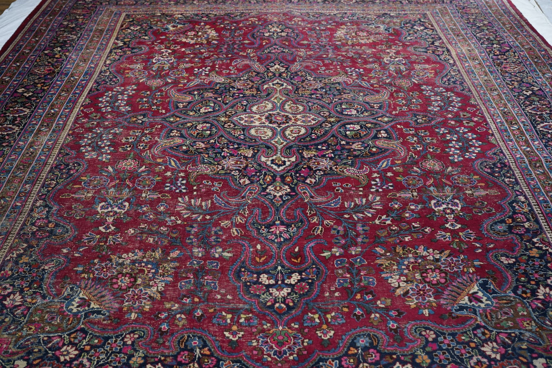 Vintage Persian Meshad Rug 10'4'' x 13'10''