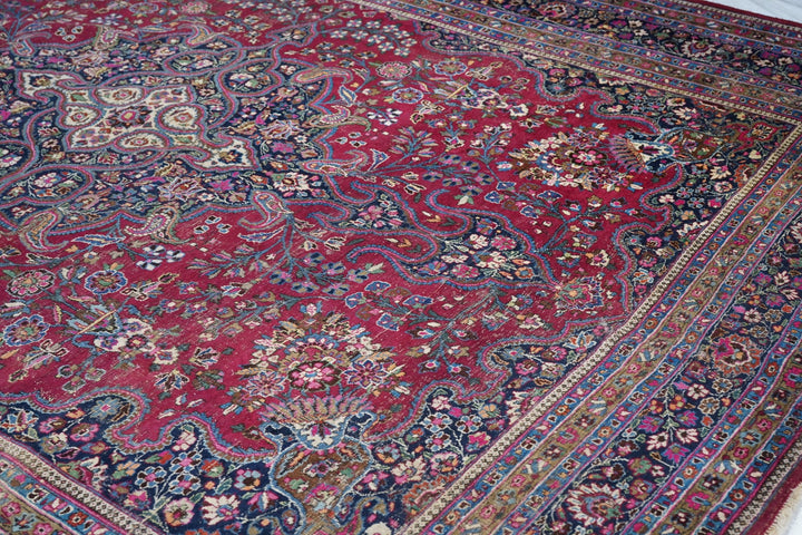 Vintage Persian Meshad Rug 10'4'' x 13'10''