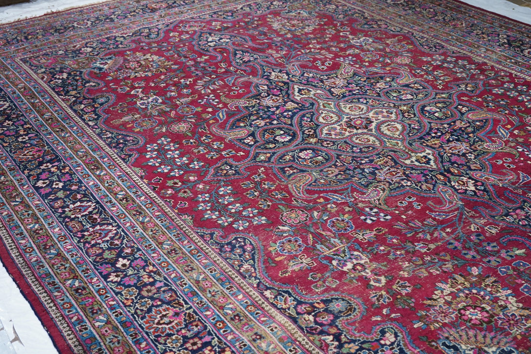 Vintage Persian Meshad Rug 10'4'' x 13'10''