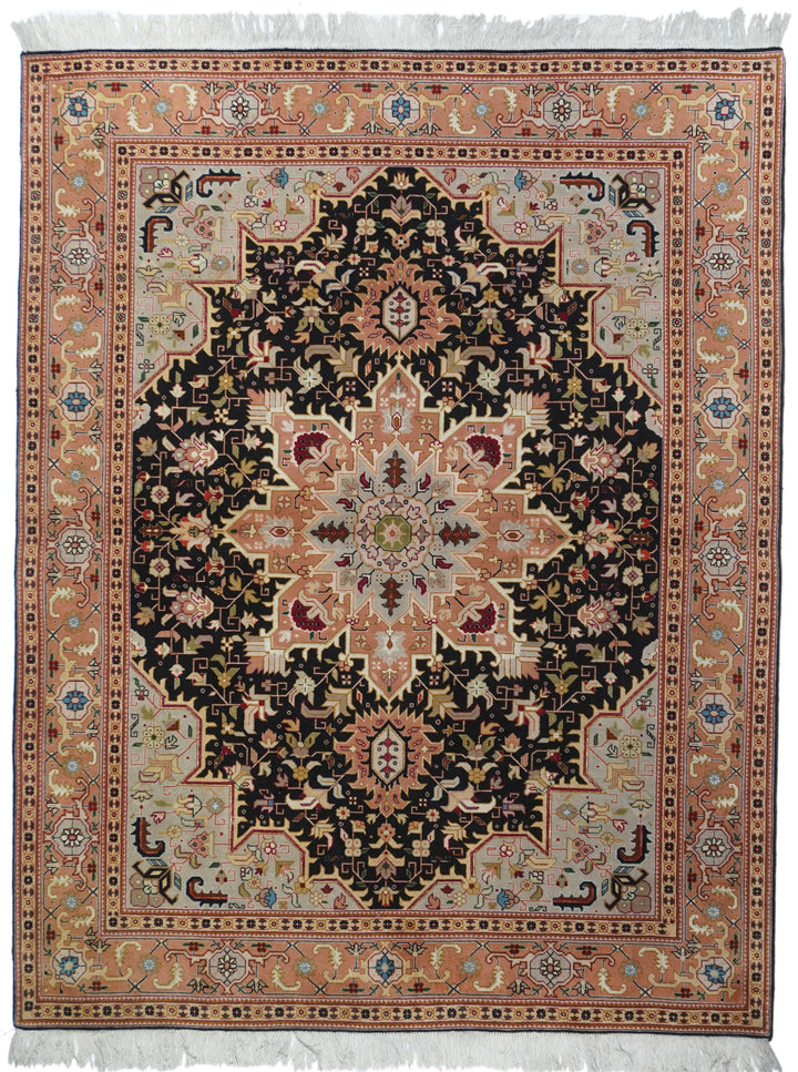 Vintage Tabriz Rug 5' x 6'