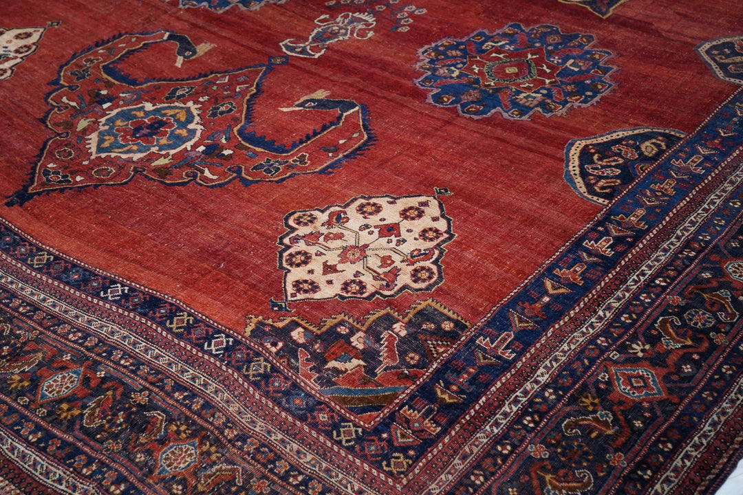 Antique Qashqai Rug 11'0'' x 18'10''