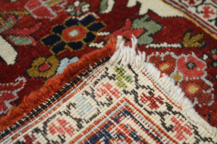 Antique Red Heriz Serapi Rug 4'10'' x 6'9''