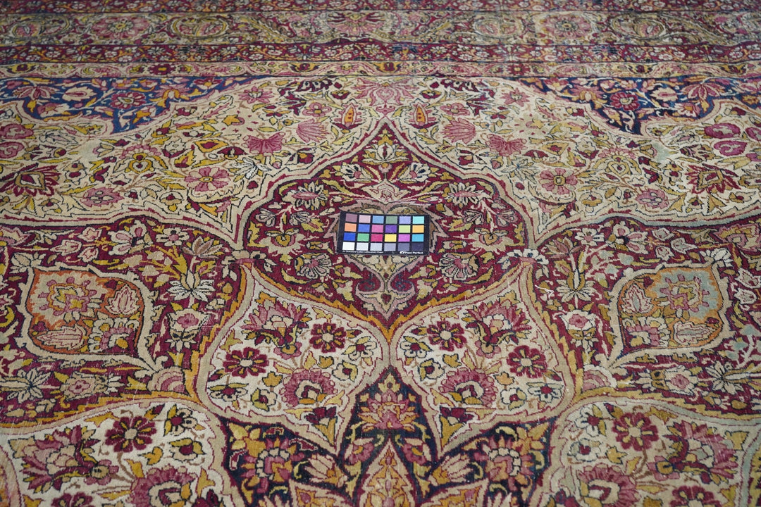 Antique Ivory Lavar Kerman Rug 10'1'' x 14'11''