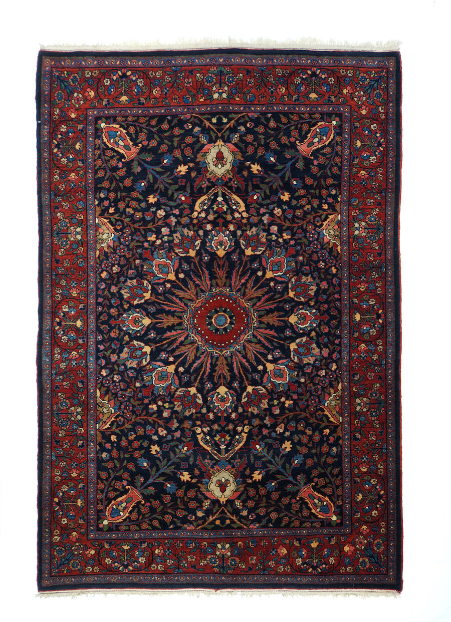 Antique Red Bidjar Rug 4'6'' x 6'8''