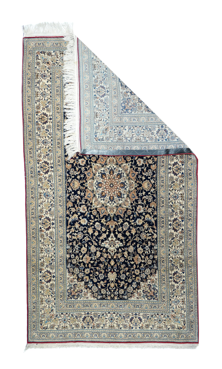 Extremely Fine Persian Habibian Wool and Silk (One of Pair) Rug 5'4'' x 9'6''