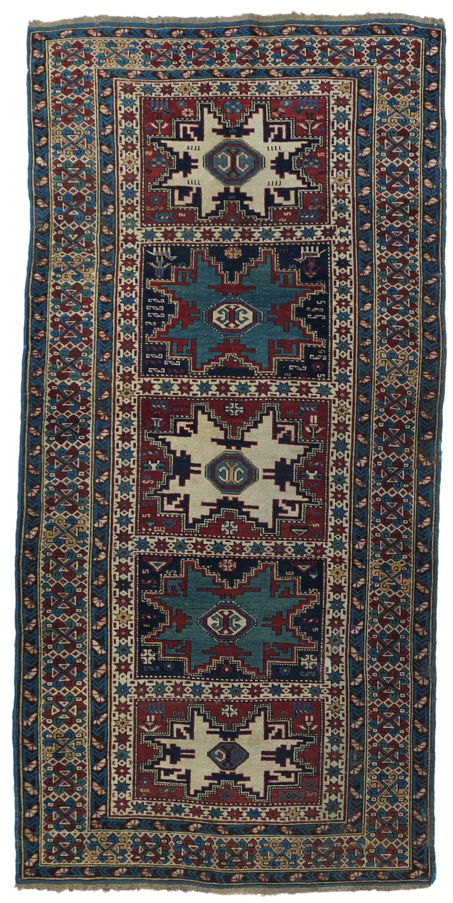 Antique Shirvan Caucasian Rug 3'8'' x 8'3''