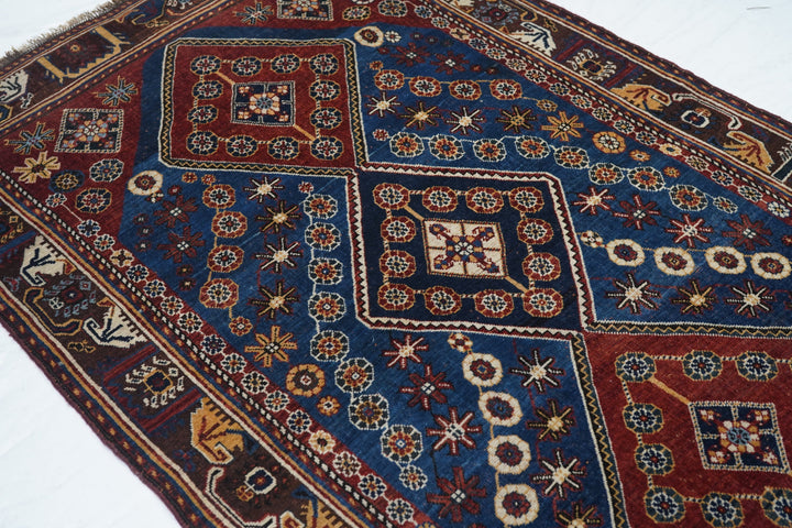 Antique Qashqai Rug 4'1'' x 6'10''