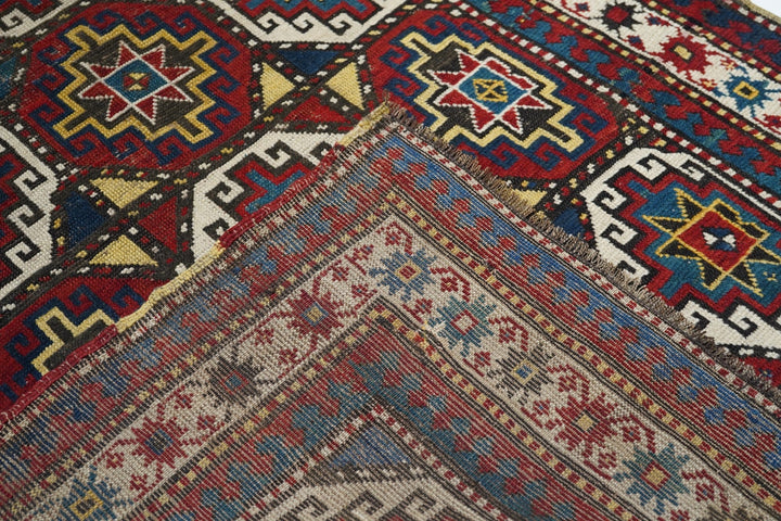 Antique Kazak Rug 4'0" x 7'8''