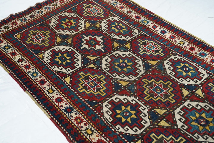 Antique Kazak Rug 4'0" x 7'8''