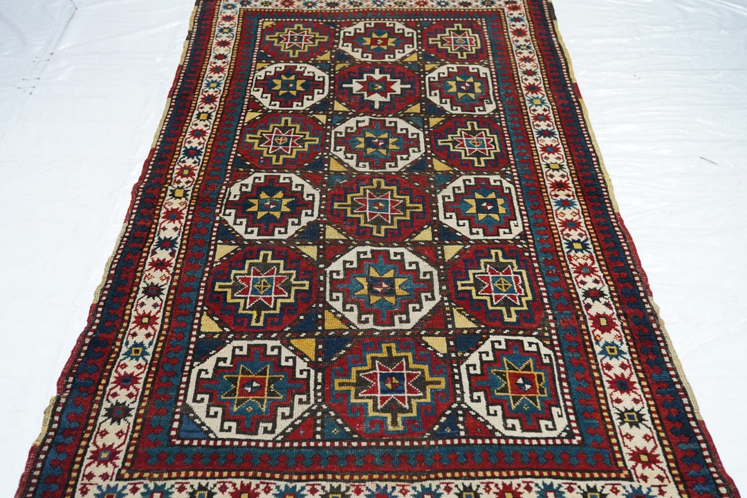 Antique Kazak Rug 4'0" x 7'8''