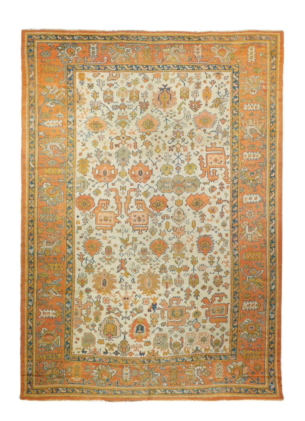 Antique Oushak Rug 9'0'' x 13'5''