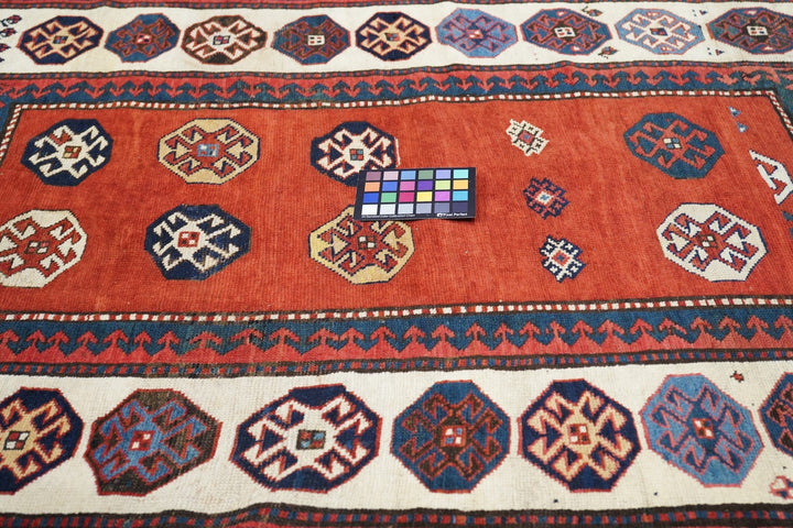 Antique Kazak Rug 4'2'' x 6'4''