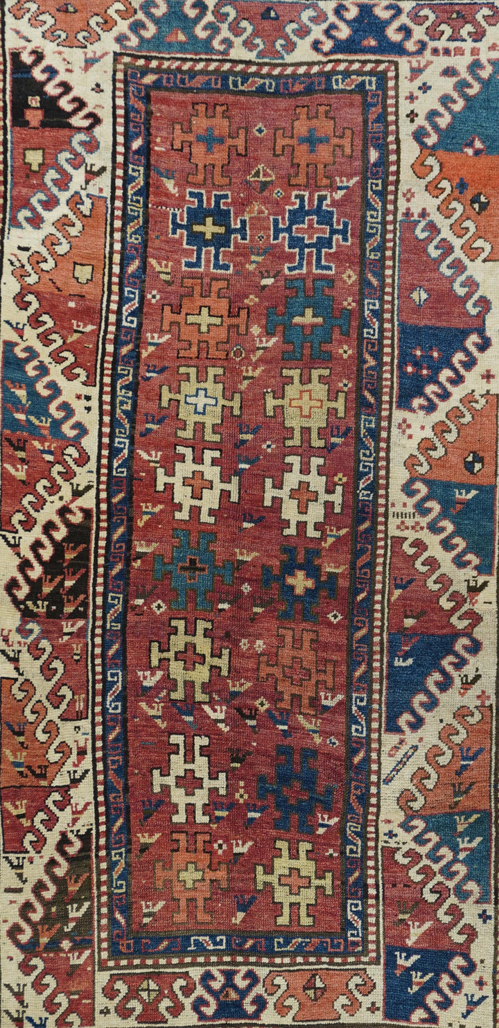 Antique Kazak Borcholo Rug 4'7'' x 8'0''